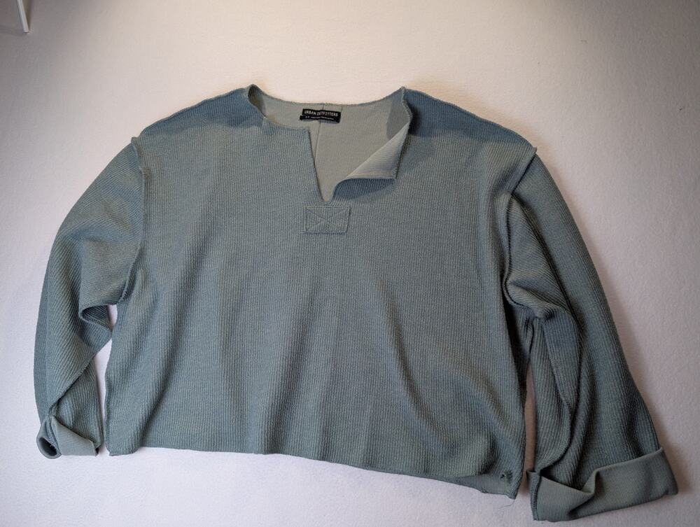 Urban Outfitters Jax Inside Out Notch Neck Sweater Size Small
